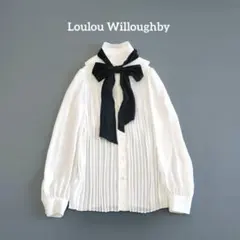 ルルウィルビー　Loulou Willoughby 　プリーツ　リボンブラウスのサムネイル