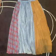 CUBE SUGAR フレアスカート チェック柄