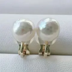 1391 干渉色◎ あこや真珠イヤリング 本真珠 一粒 アコヤ パール 結婚式