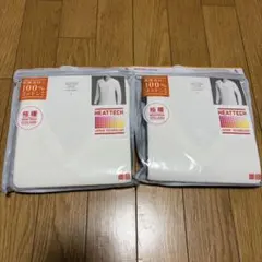유니클로 극난 히트텍 코튼 V넥 T 9분 소매 남성 S 2장