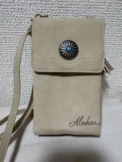 kahikoスマホショルダーバッグ ベージュ