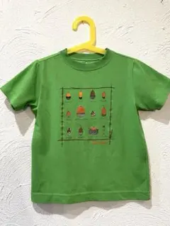 mont-bell どんぐり柄 Tシャツ グリーン　110cmのサムネイル