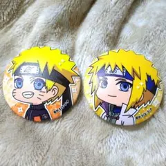 ナルト＆ミナト むにきゃら缶バッジ