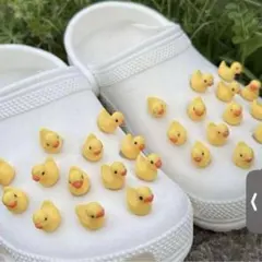 アヒル ジビッツ クロックス用アクセサリー 8個セット