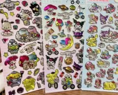 【3枚セット】サンリオ オーロラステッカー