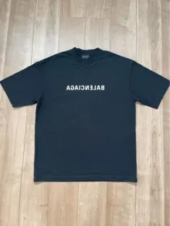 BALENCIAGA バレンシアガ ロゴプリント TシャツM〜L黒　ポルトガル製のサムネイル