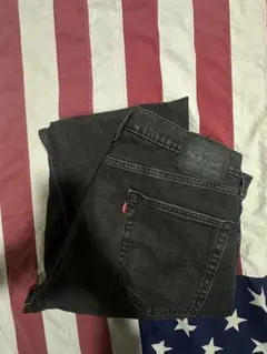 Levi's スリムフィット ブラックデニム