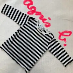 アニエスベー　キッズ　ボーダーTシャツ　ロンT トドラー　縞　agnes b.