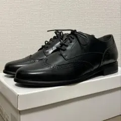 ing（イング） ウィングチップレースアップシューズ（23cm ブラック）