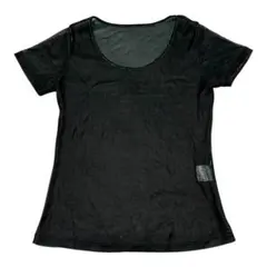 ●SENSO UNICO NERO シースルー メタリック Tシャツ 38●のサムネイル
