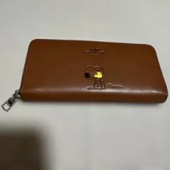 ヤ*チ様 COACH スヌーピー長財布 ブラウン