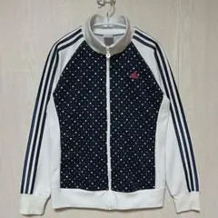 希少デザイン adidas トラックジャケット ドット柄 水玉 y2k L