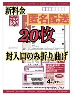 匿名配送 訳あり 未使用 日本郵便 レターパックプラス 600円×20 20枚