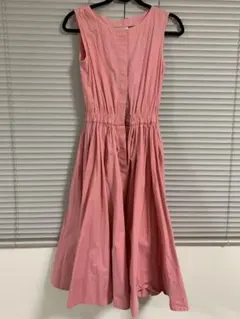 FRAY I.D ノースリーブフレアシャツワンピース ピンク