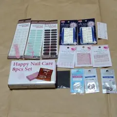 ネイルアート用シール・ストーン・ネイルケアセットまとめ売り