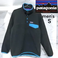 ✨美品✨Patagonia シンチラスナップT【S】ブラック/ブルー