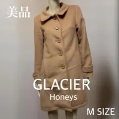 美品 GLACIER Honeys レディース チェスターコート Mキャメル
