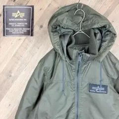 アルファインダストリーズ フード付きジャケットミリタリー フライトジャケット