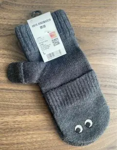 ANYA HINDMARCH HEATTECH手袋 L グレー　アニヤユニクロ