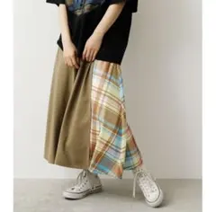 RODEO CROWNS ロデオクラウンズ チェック柄 フレアスカート