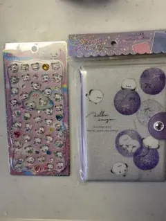 【新品】 もちもちぱんだ ジュエルプチドロップ シマエナガ シールバインダー