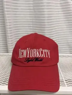 NEW YORK CITY Light World キャップ レッドのサムネイル