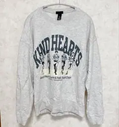 H&M グレー オーバーサイズ トレーナー 【S】グラフィックスウェット 古着