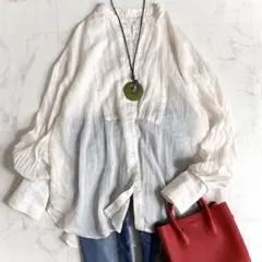美品＊コラージュガリャルダガランテ ラミーオーバーシアーシャツ 長袖 エクリュのサムネイル