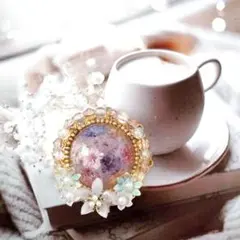 024(⁠◕⁠ᴗ⁠◕⁠✿⁠)　ヘアゴム　ポニーフック　ヘアアクセサリー　ブローチ