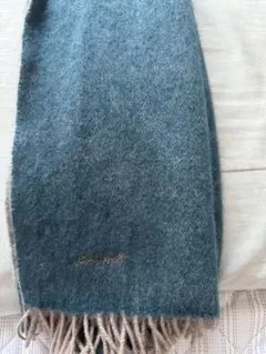 Paul Smithリバーシブルマフラー青/グレー