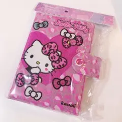 サンリオ　ハローキティ　キティ　シールバインダー　シール帳　豹柄　ギャル　ピンク