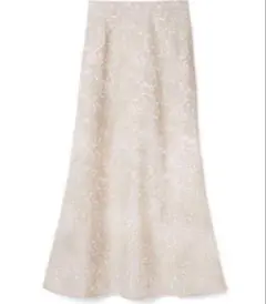 GRL グレイル ジャガードフレアスカート[k8593b]