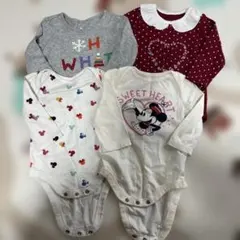 ベビー 長袖肌着 4点セット babyGAP イオン 女の子 ミニー クリスマス