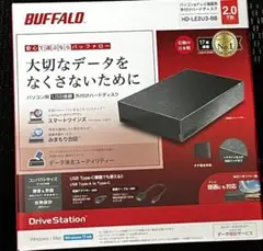【新品未開封】バッファロー HD-LE2U3-BB 2TB 外付けハードディスク