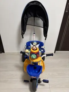ミッキー三輪車　カゴ　サンシェード　有　美品 Disney（ディズニー） アイデス ミッキーマウス ミニーマウス カーゴ