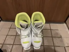 子ども用スキーブーツ ホワイト/ライム22.5〜23.23.5くらい
