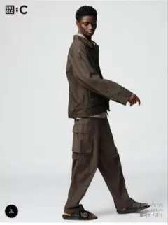 UNIQLO ワイドフィットカーゴパンツ ダークブラウン 38