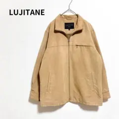 【LUJITANE】 ジップアップ ブルゾン ジャケット シンプル キャメル M