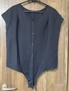 GU ノースリーブシャツ ネイビー XXL