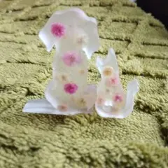 No.435 猫の箸置き♡固まるハーバリウム2個set - メルカリ