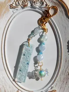 推し色キーホルダー（水色）