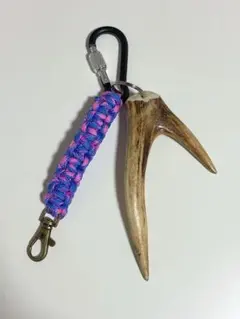 天然素材の鹿の角キーホルダー