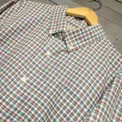 奥*生様 L.L.Bean　半袖シャツ　ボタンダウン チェック