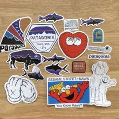 SESAME STREET×KAWS Patagoniaステッカーセット 17枚