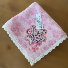 INTERMODE 花柄刺繍 タオルハンカチ　LIBERTY