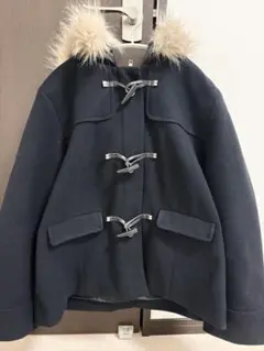 ハニーズ ファーフード付き ダッフルコート ネイビー