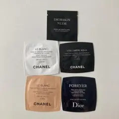 Dior & Chanel ファンデーションサンプルセット