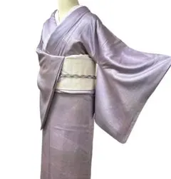 AA61愛華 着物 色無地 袷 手縫い仕立て 正絹 - メルカリ