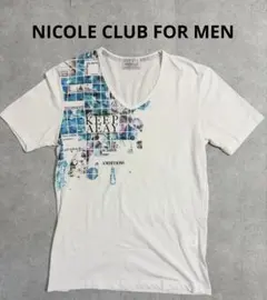 NICOLE CLUB FOR MEN Vネック Tシャツ　48(L)サイズのサムネイル