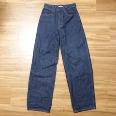 UNIQLO U 美品 ワイドフィットカーブデニムパンツ サイズ23